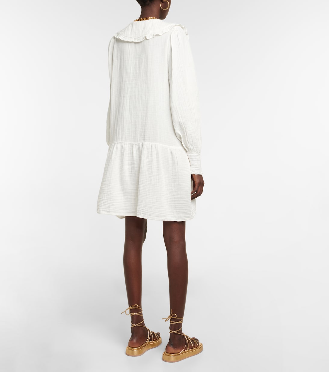 Kathy cotton gauze minidress | Velvet