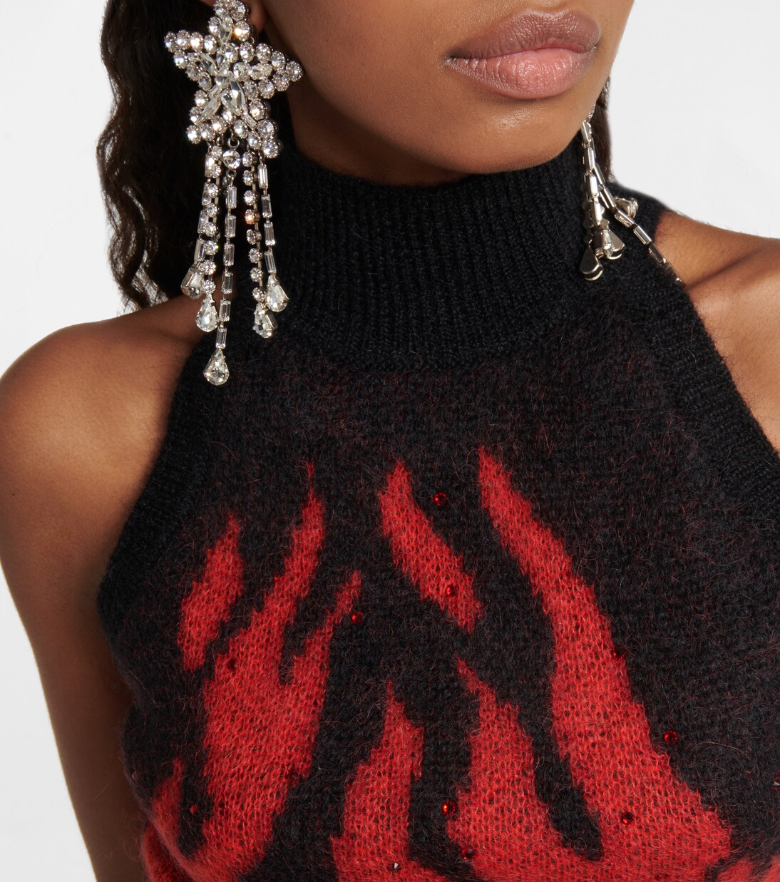 Crop top en mezcla de lana y mohair | Alessandra Rich