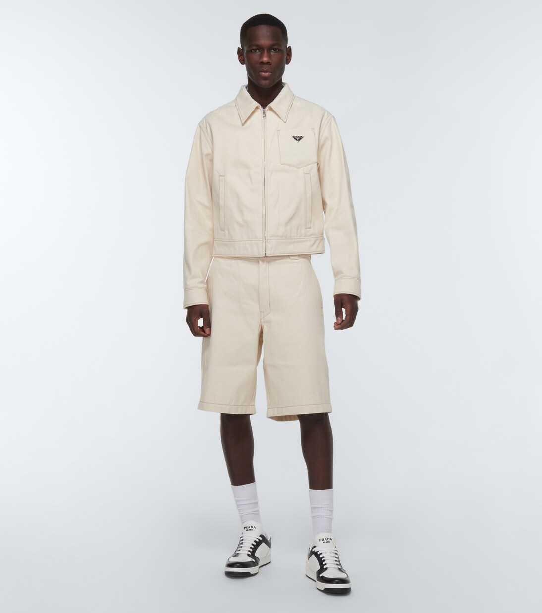 Sneakers District in pelle | Prada