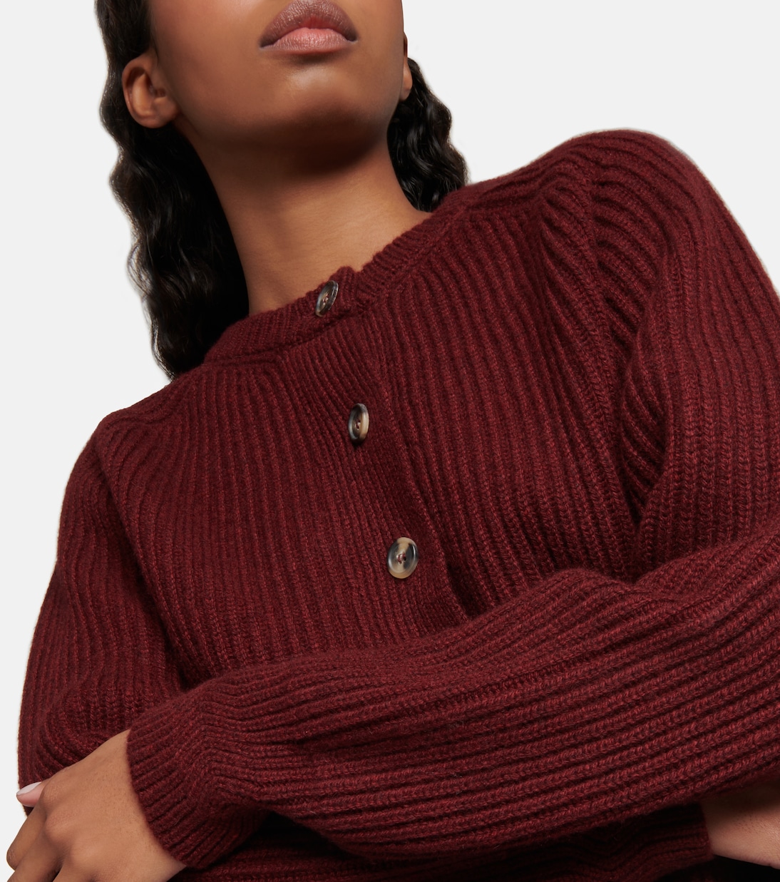 Michaela ribbed cashmere cardigan | Khaite