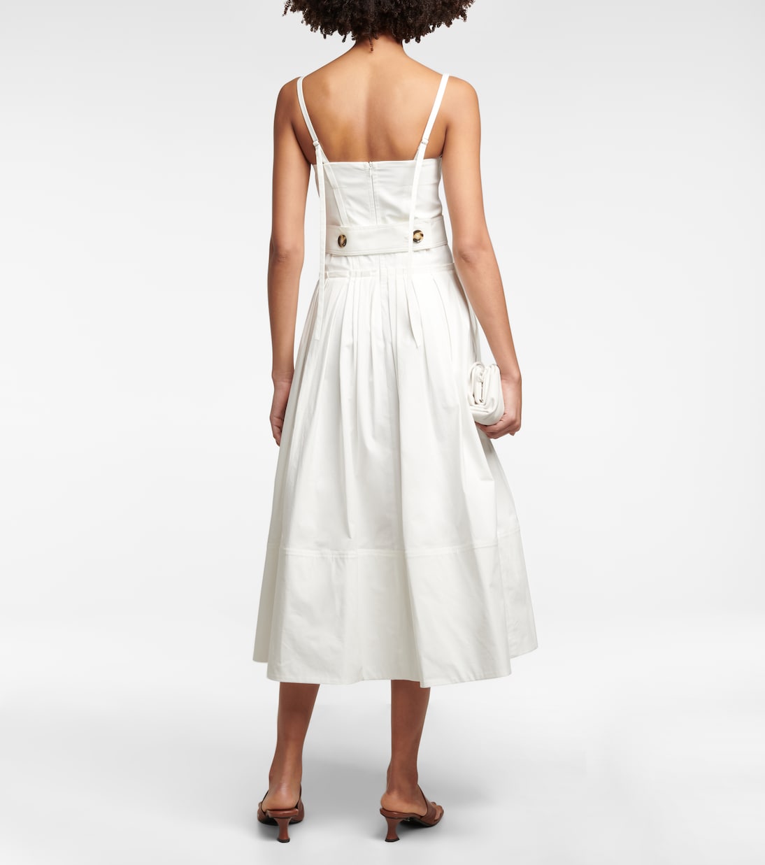 Abito midi in misto cotone | Proenza Schouler