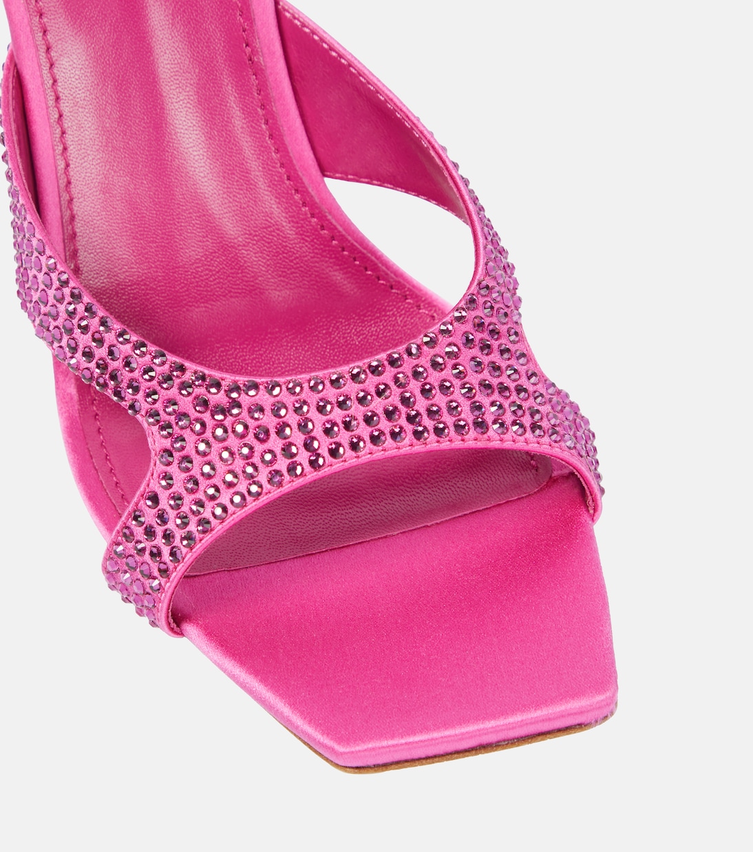 Kate embellished satin mules | Paris Texas
