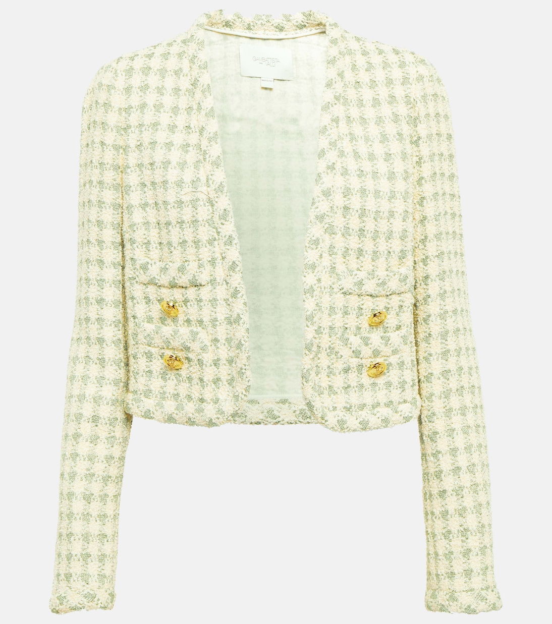 Giacca cropped in tweed a quadri | Giambattista Valli