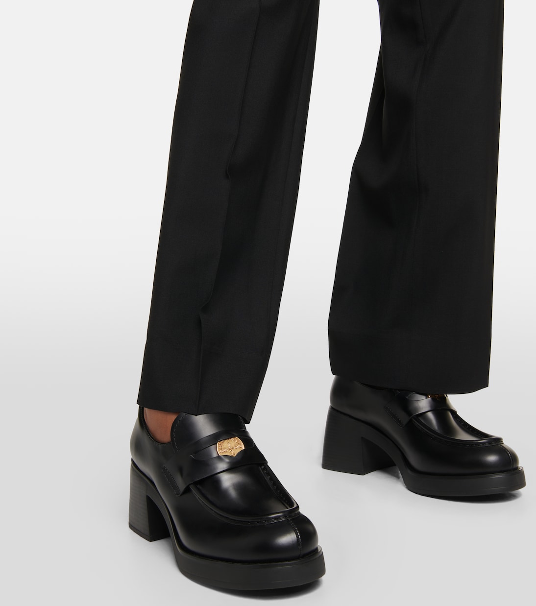 Pumps mocassino in pelle | Miu Miu