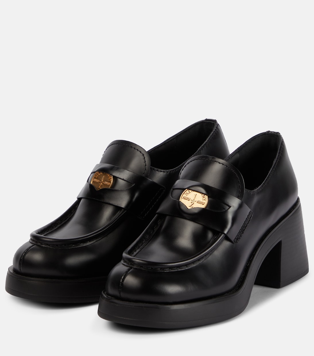 Pumps mocassino in pelle | Miu Miu