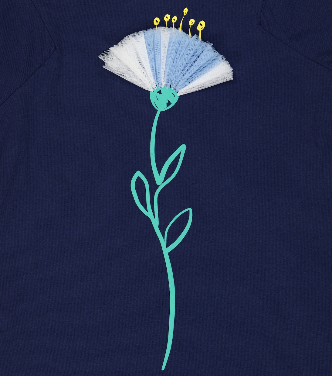 Abito T-shirt in cotone con stampa | Il Gufo