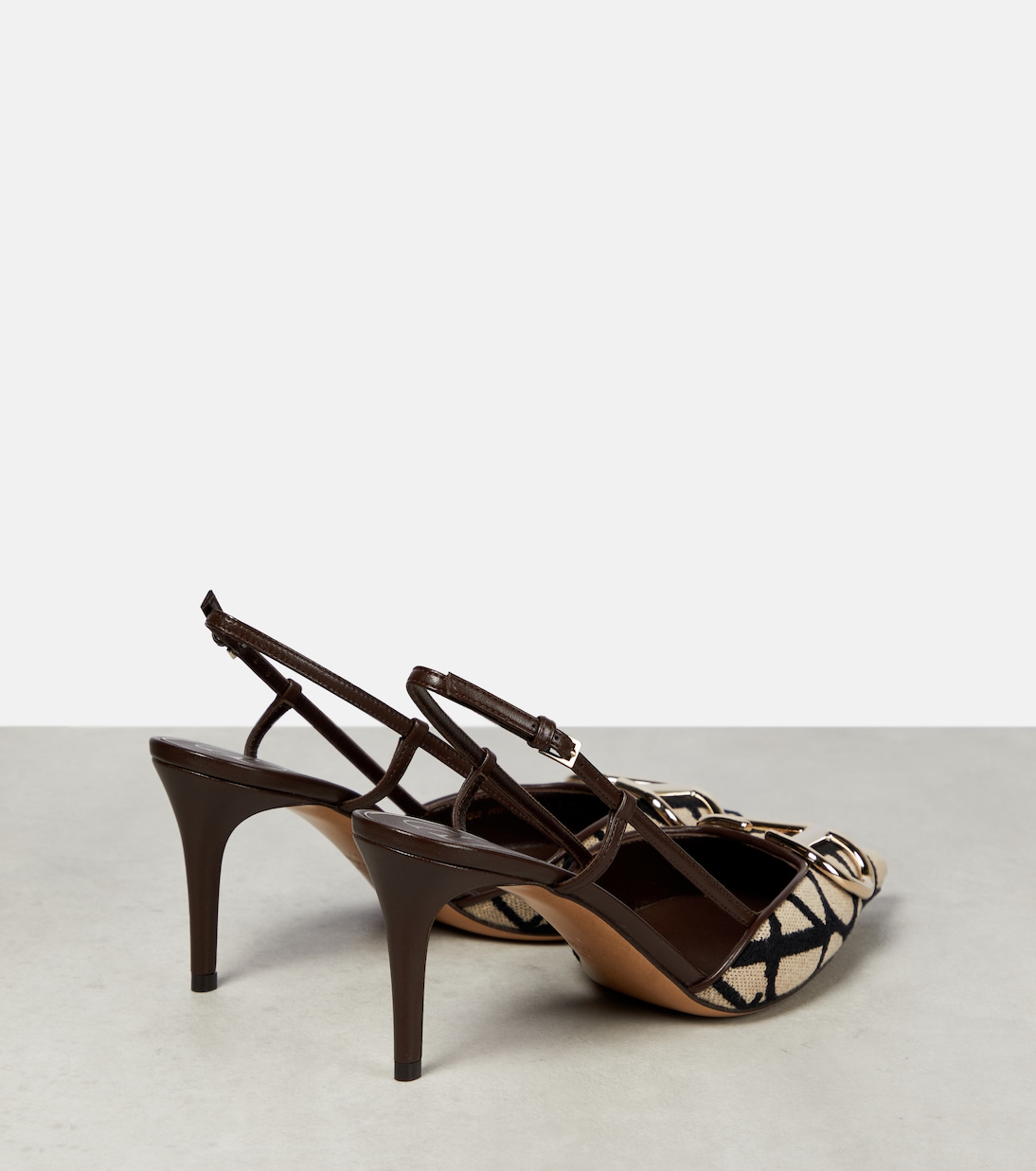 Pumps slingback Toile Iconographe | Valentino Garavani