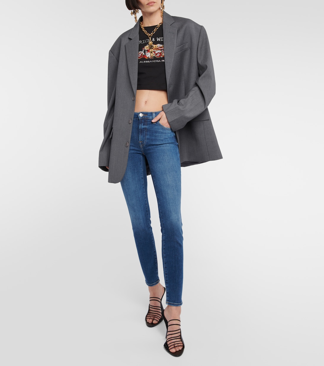 Pyper mid-rise skinny jeans | 7 For All Mankind