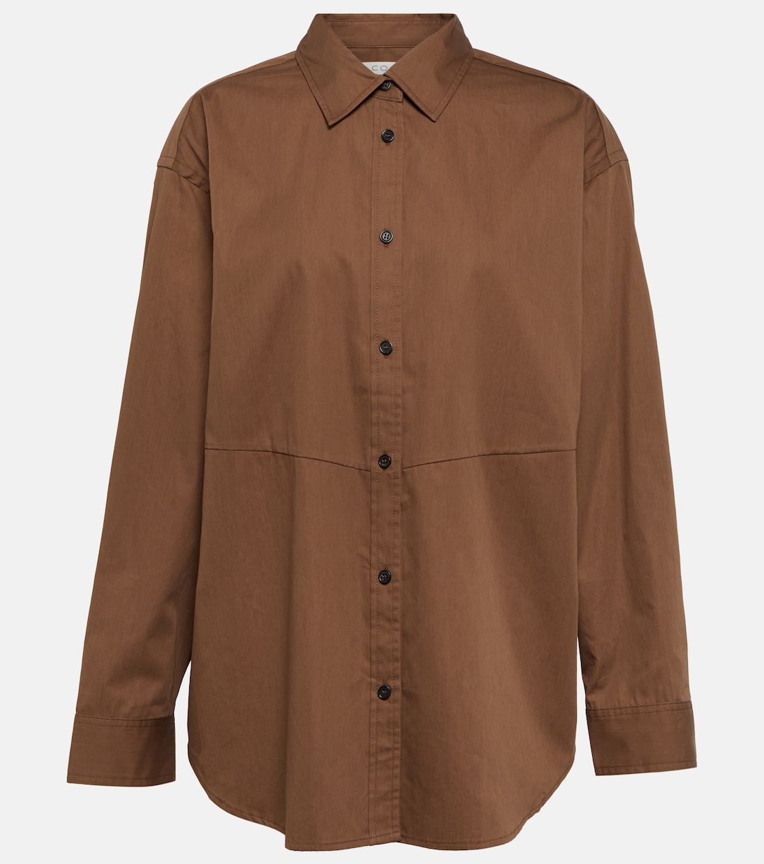 Camisa de algodón y seda oversized | CO