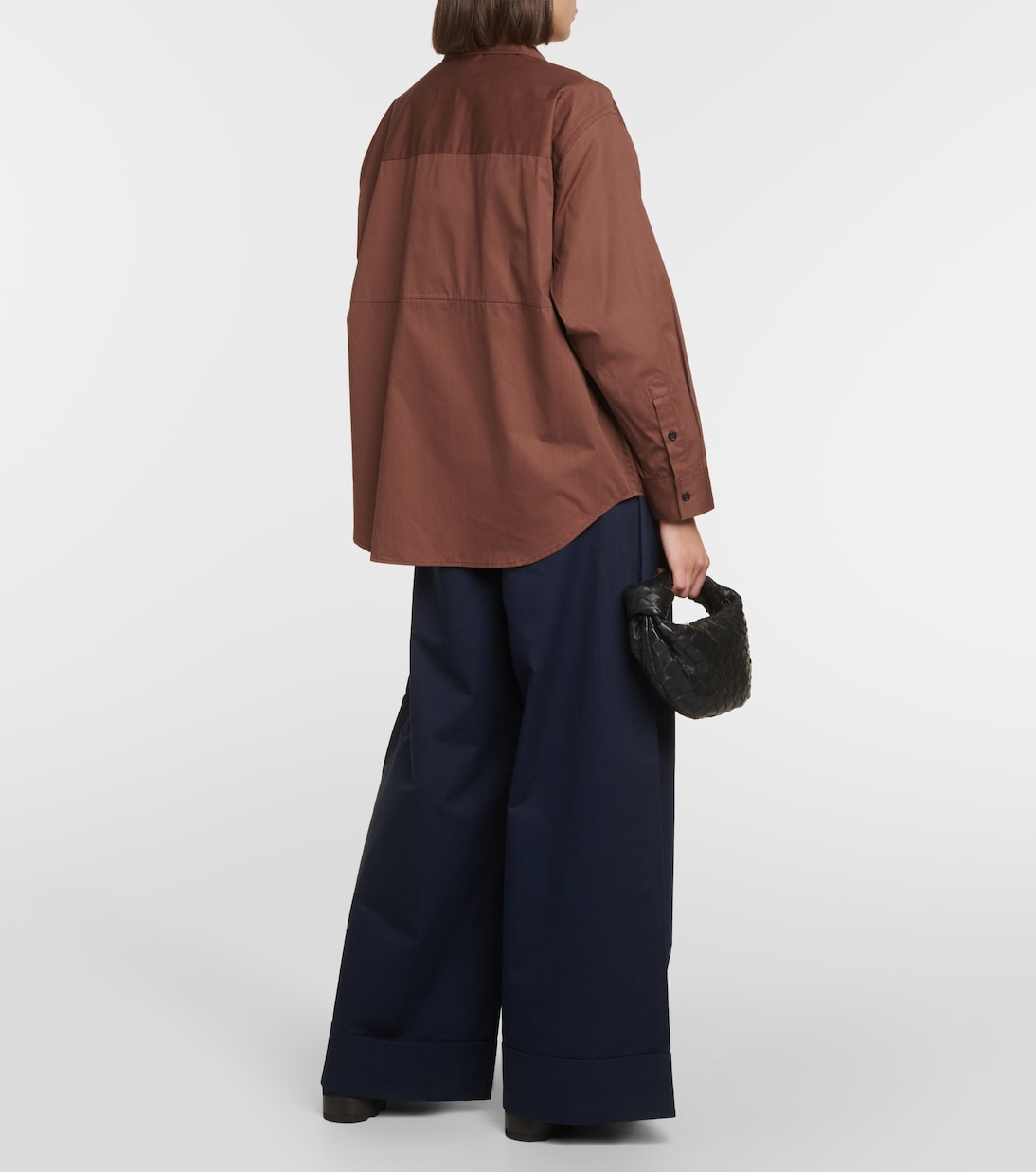 Camisa de algodón y seda oversized | CO
