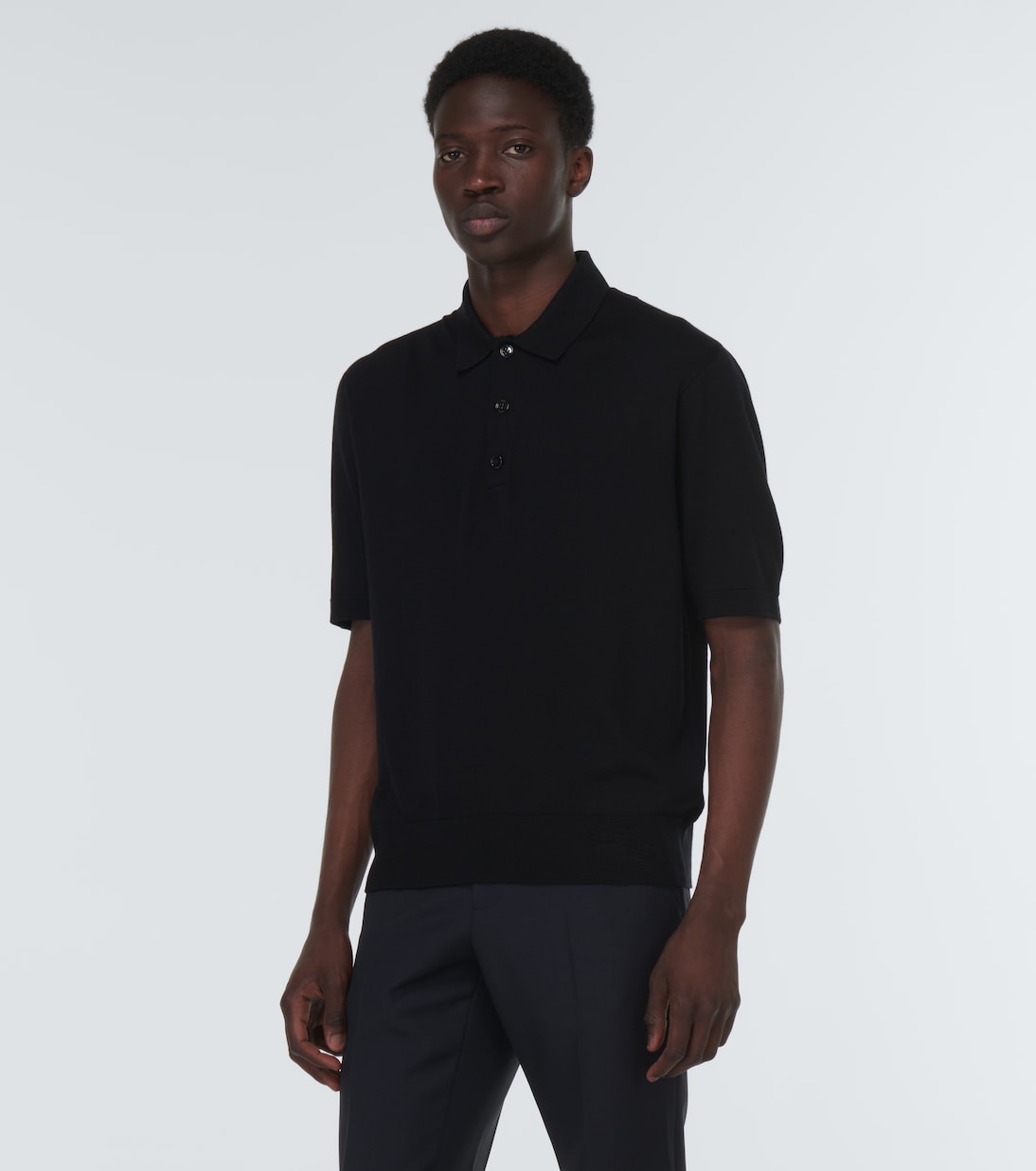 Polohemd aus Wolle und Seide | Burberry