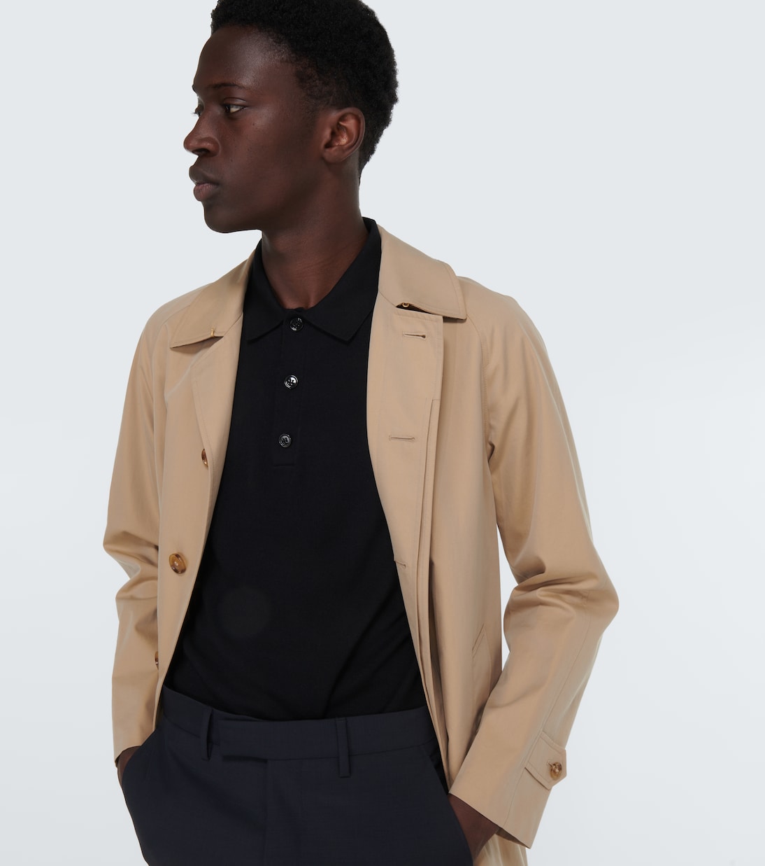 Polohemd aus Wolle und Seide | Burberry