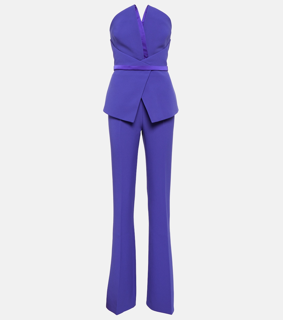 Capucine strapless crêpe jumpsuit | Safiyaa
