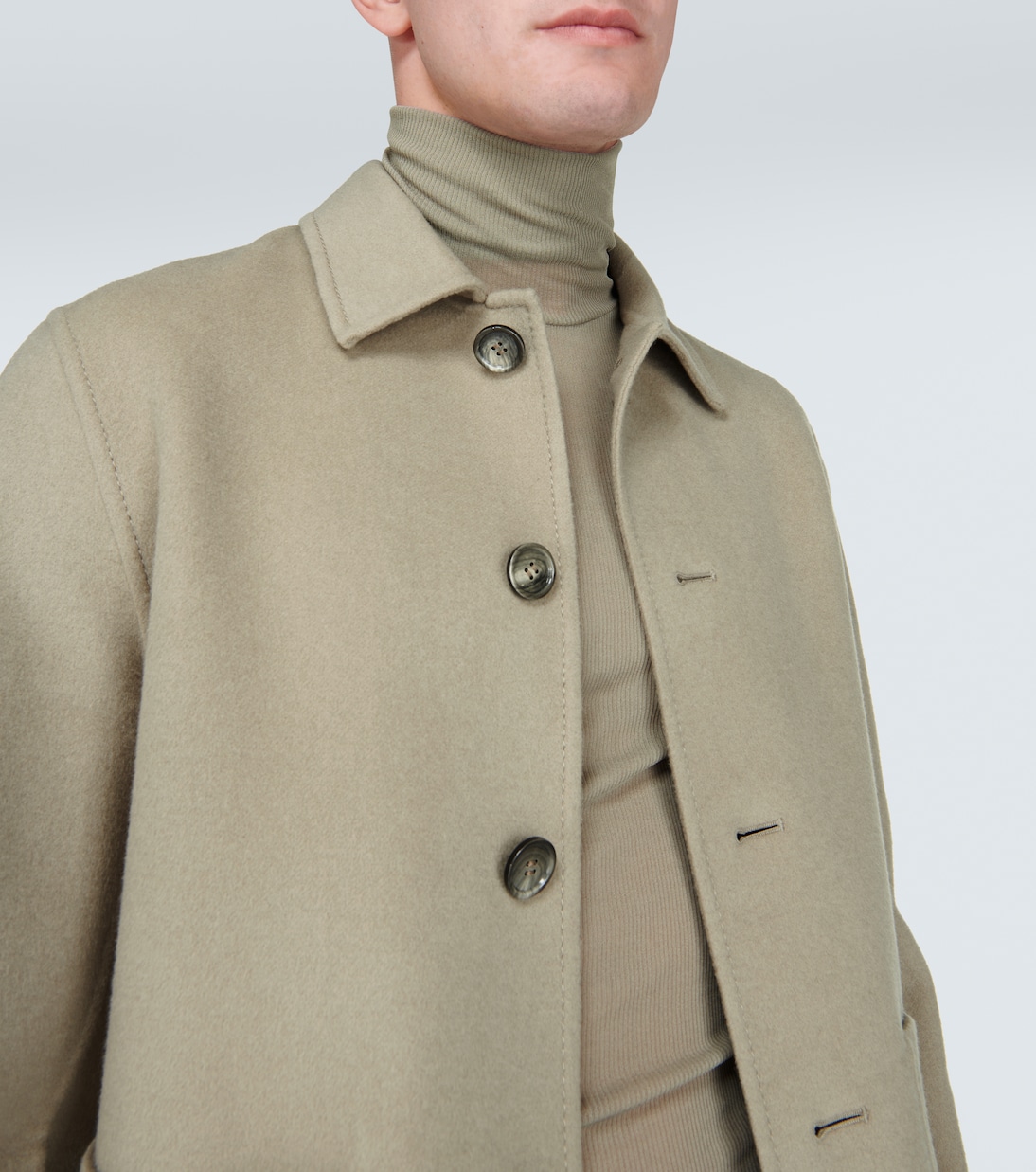 Turtleneck ribbed-knit top  | Ami Paris