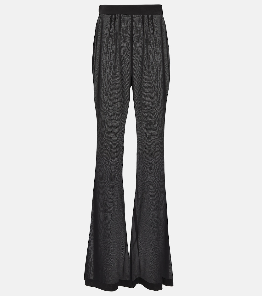 Pantaloni flared in chiffon di misto seta | Dolce&Gabbana