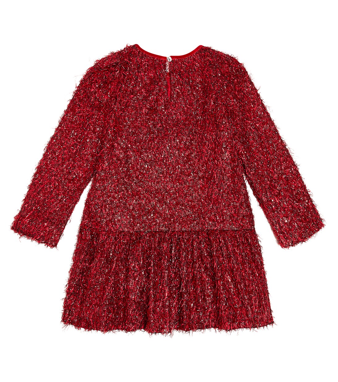Fringed Lurex® dress | Monnalisa