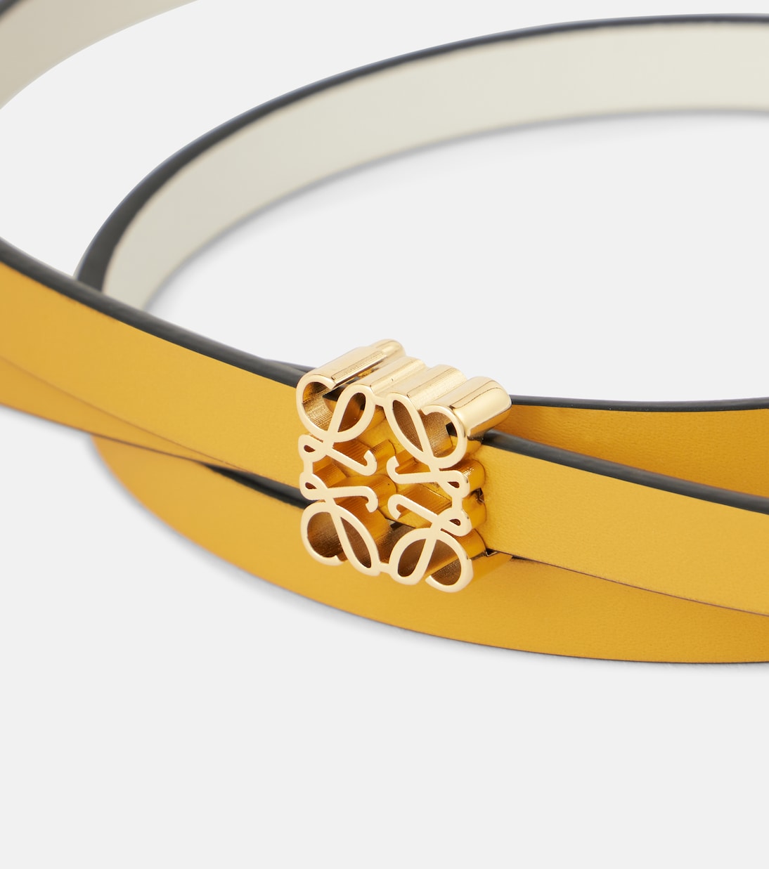 Anagram reversible leather belt in multicoloured - Loewe Anagram reversible leather belt in multicoloured - Loewe