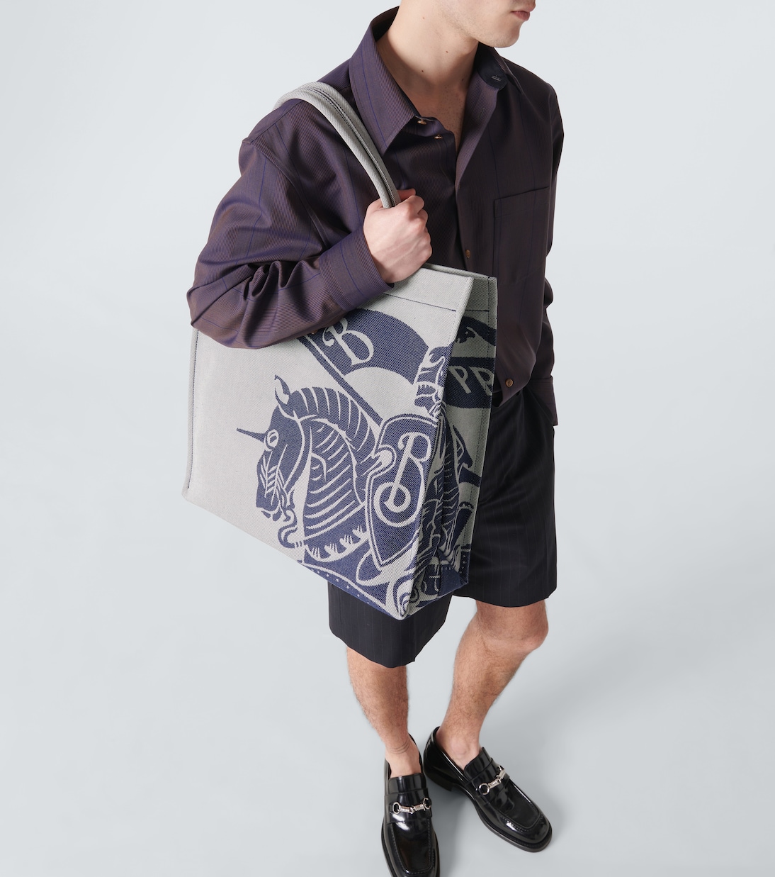 EKD Medium canvas tote bag | Burberry