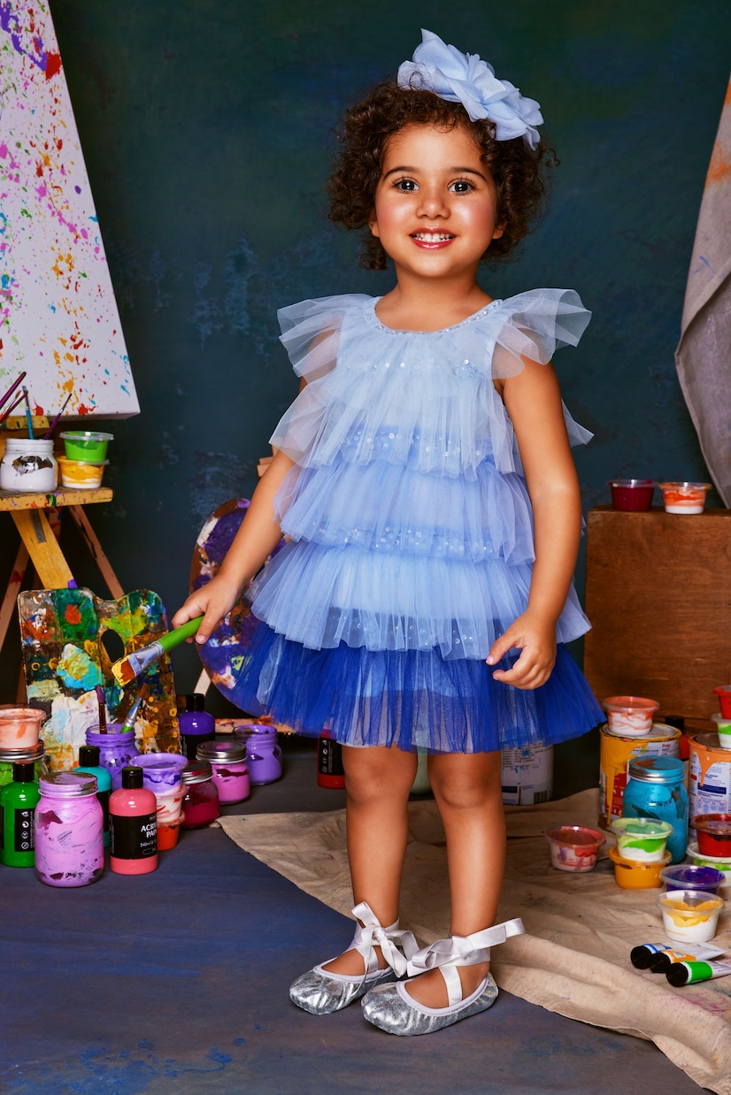 Baby - Abito Josette in tulle con volant | Tutu Du Monde