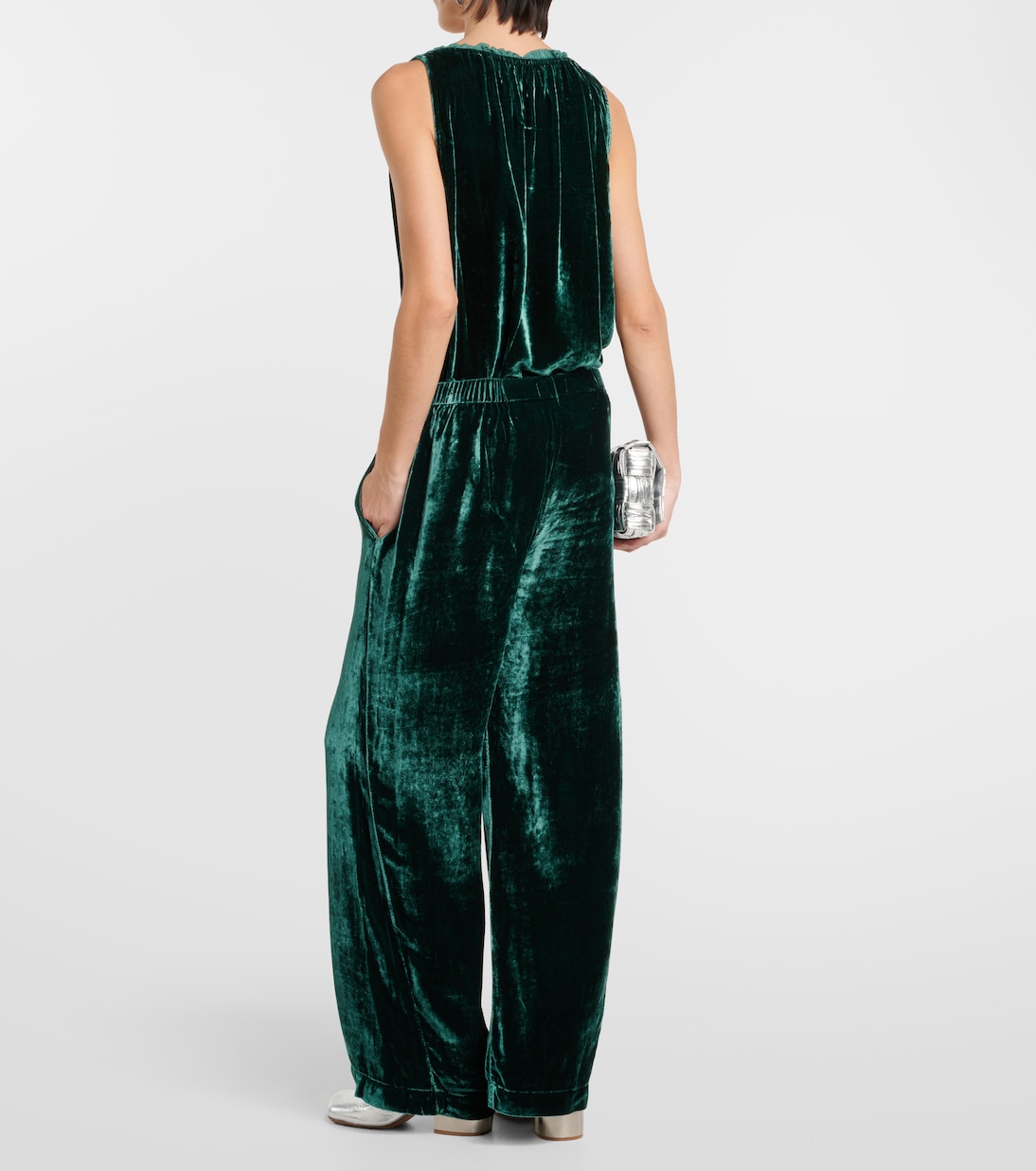Pantaloni a gamba larga Frida in velluto | Velvet