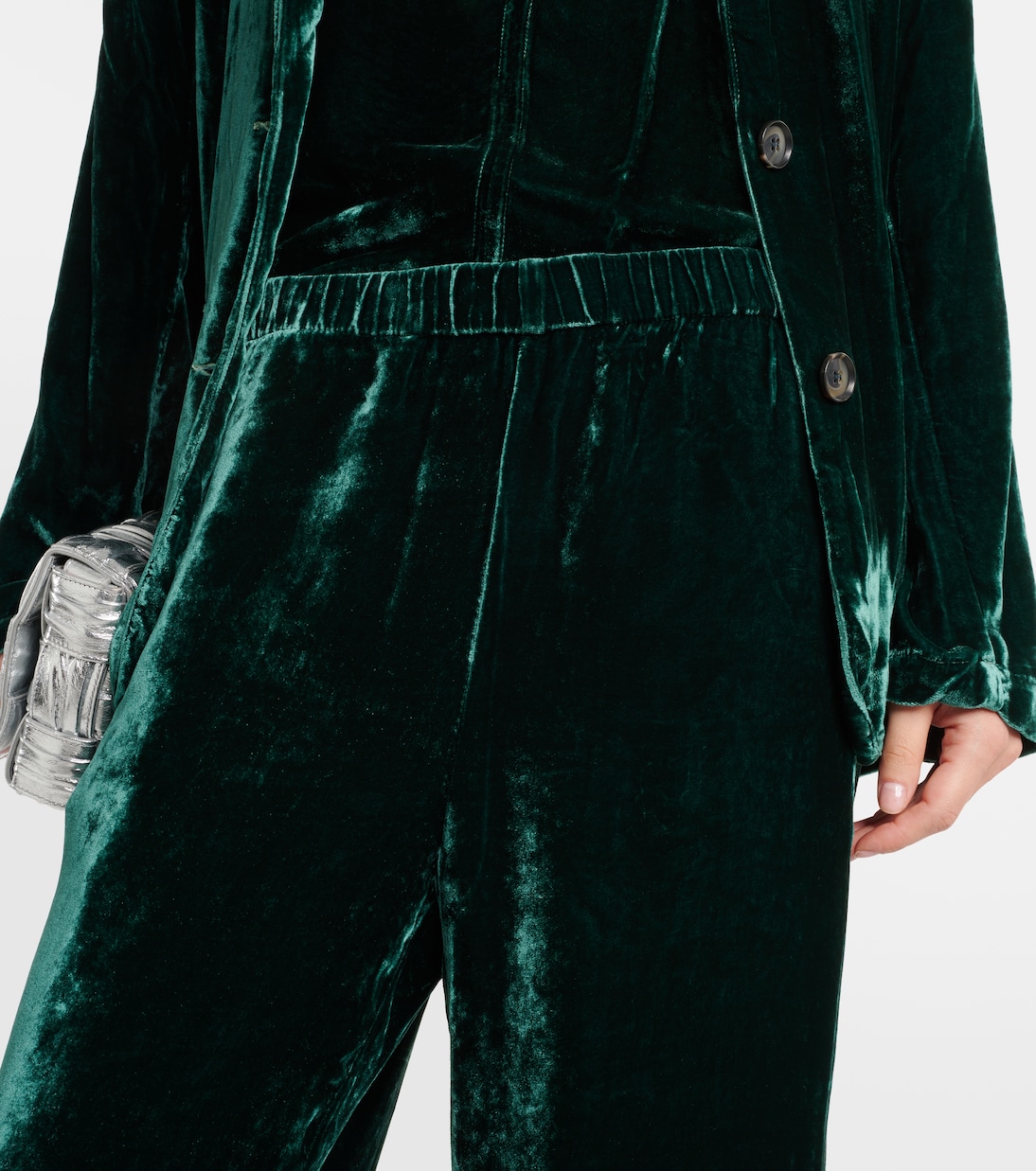 Pantaloni a gamba larga Frida in velluto | Velvet