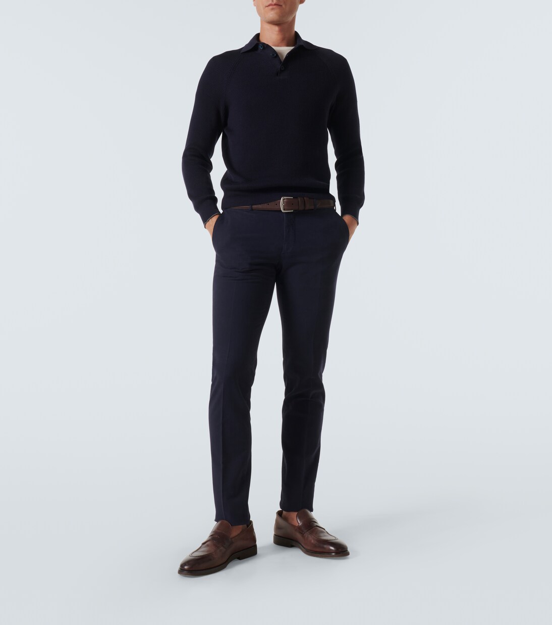 Pantalon slim en coton | Incotex