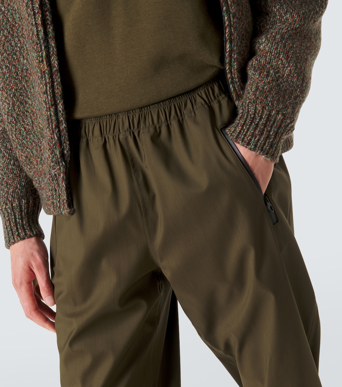 Wool-blend technical sweatpants | Loro Piana