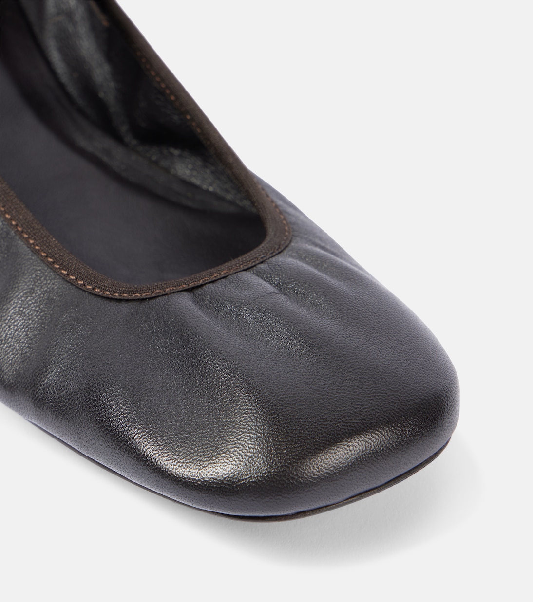 Mary-Jane-Ballerinas Square Flat aus Leder | Lemaire