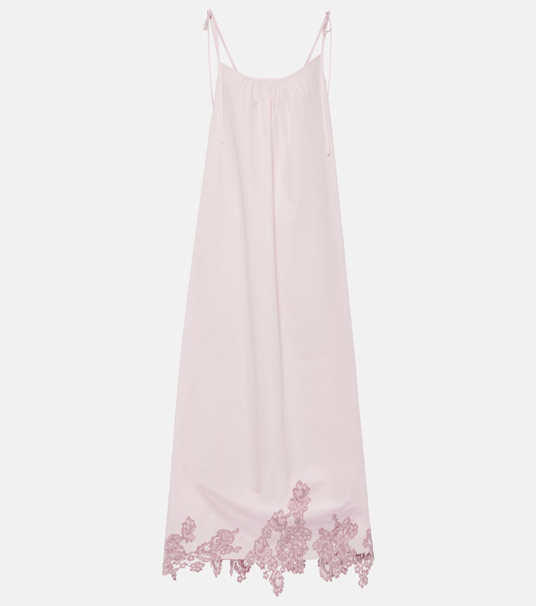 Midikleid aus Baumwolle mit Spitze | Acne Studios