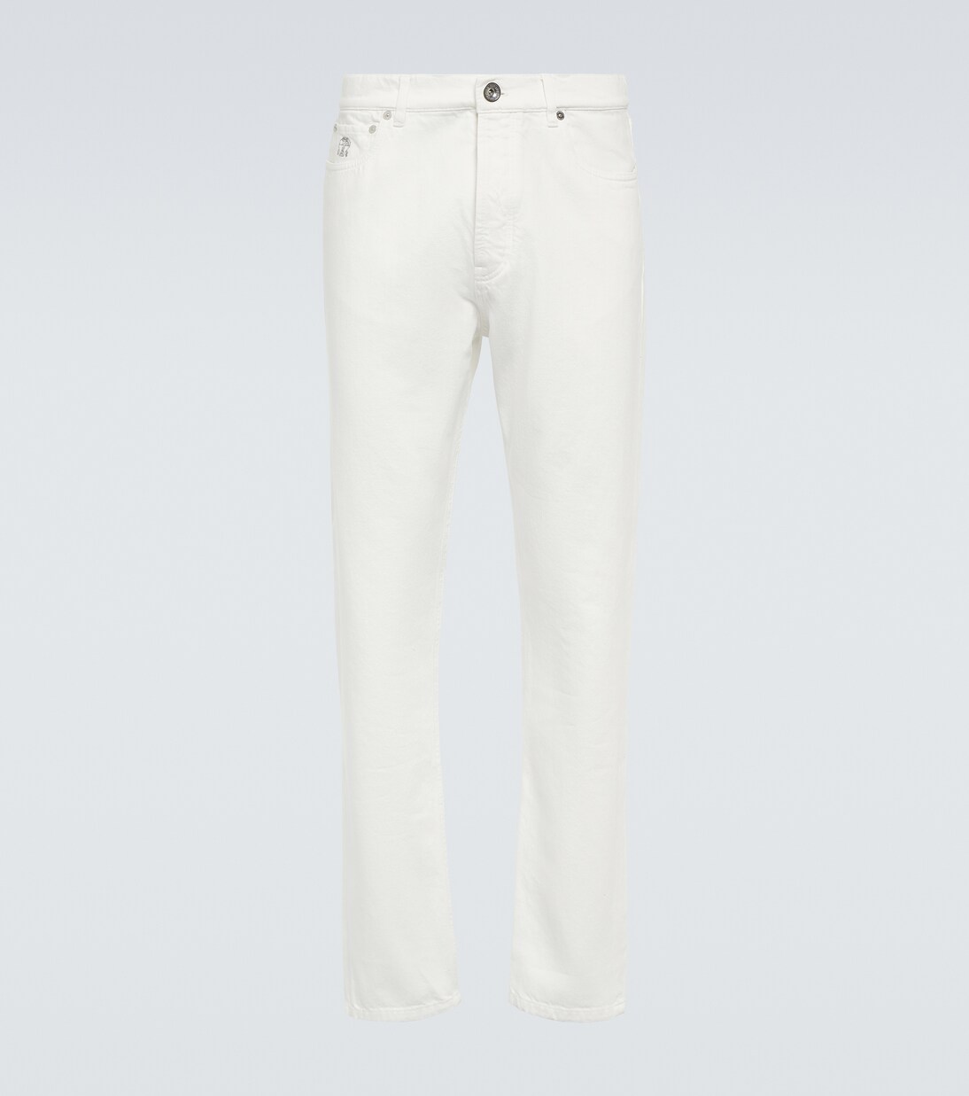 Jean slim à taille mi-haute | Brunello Cucinelli