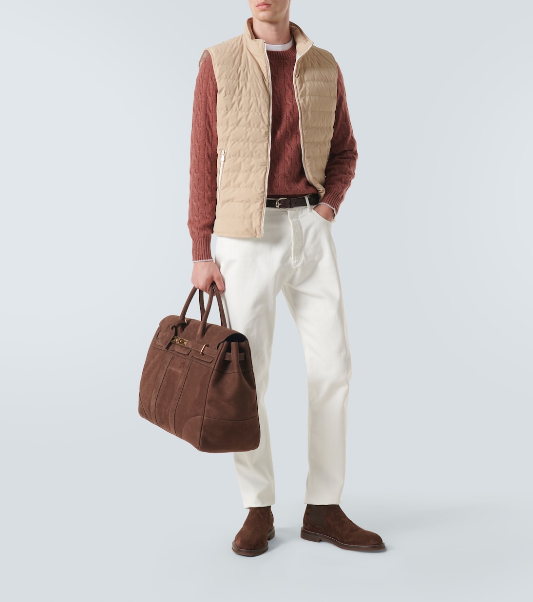 Jean slim à taille mi-haute | Brunello Cucinelli