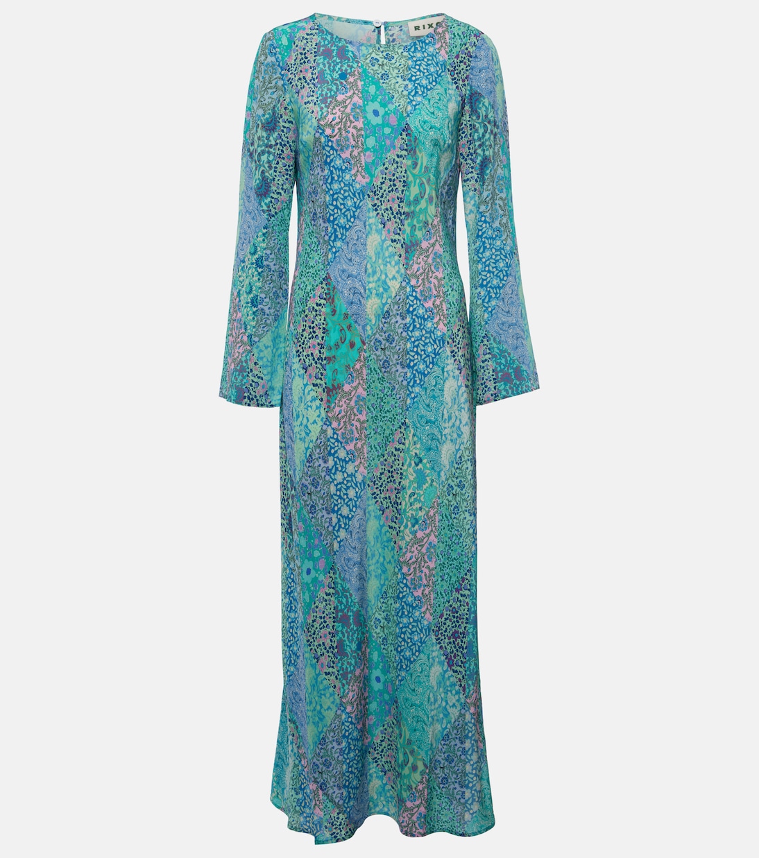 Alondra patchwork silk maxi dress | Rixo