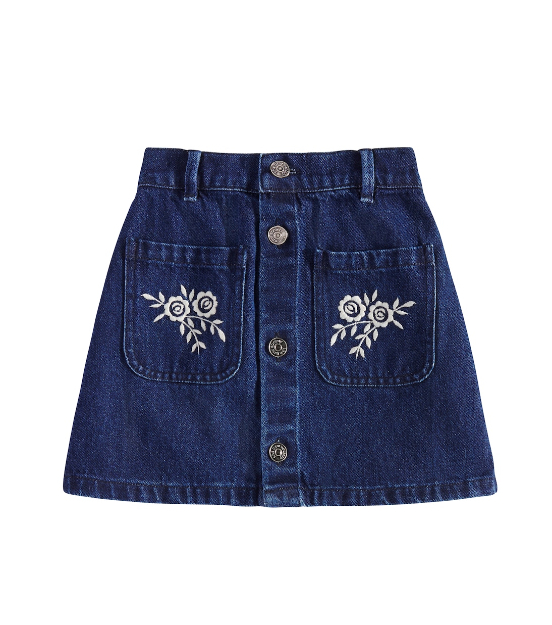 Danubio embroidered denim skirt | The New Society