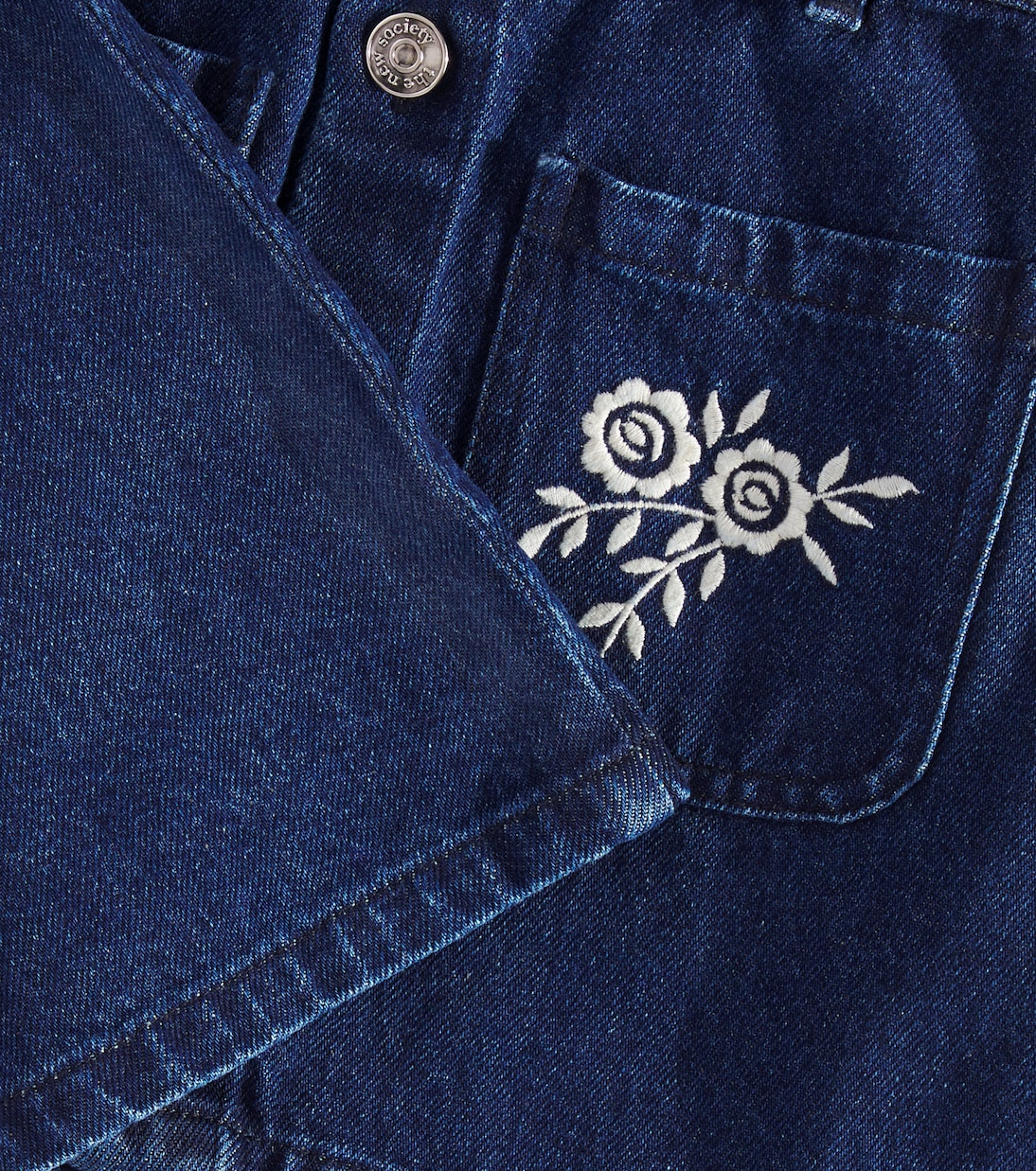 Danubio embroidered denim skirt | The New Society
