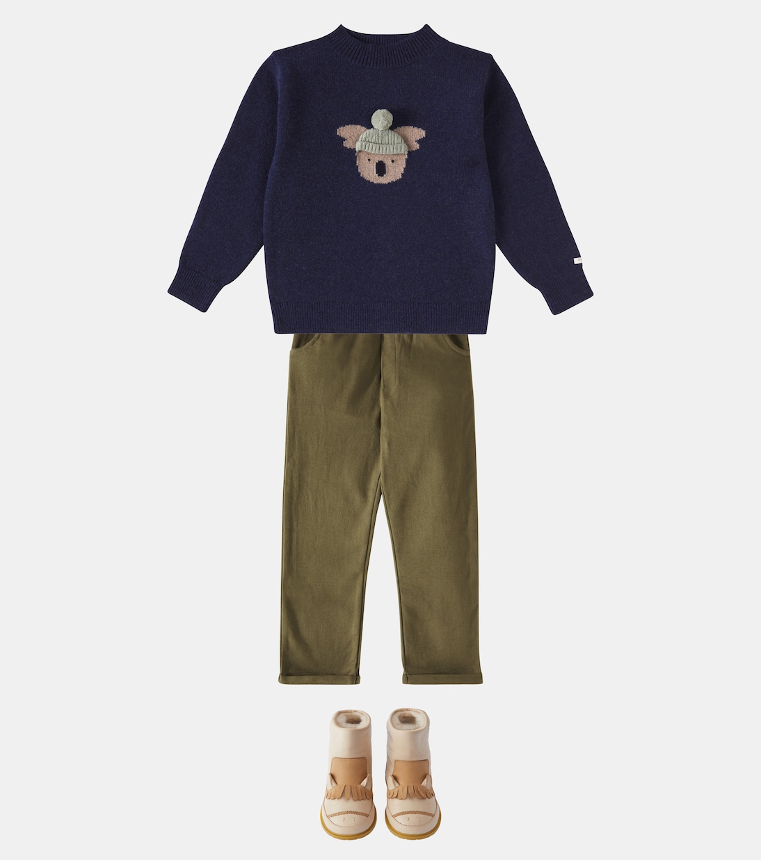 Olb cotton-blend straight pants | Donsje