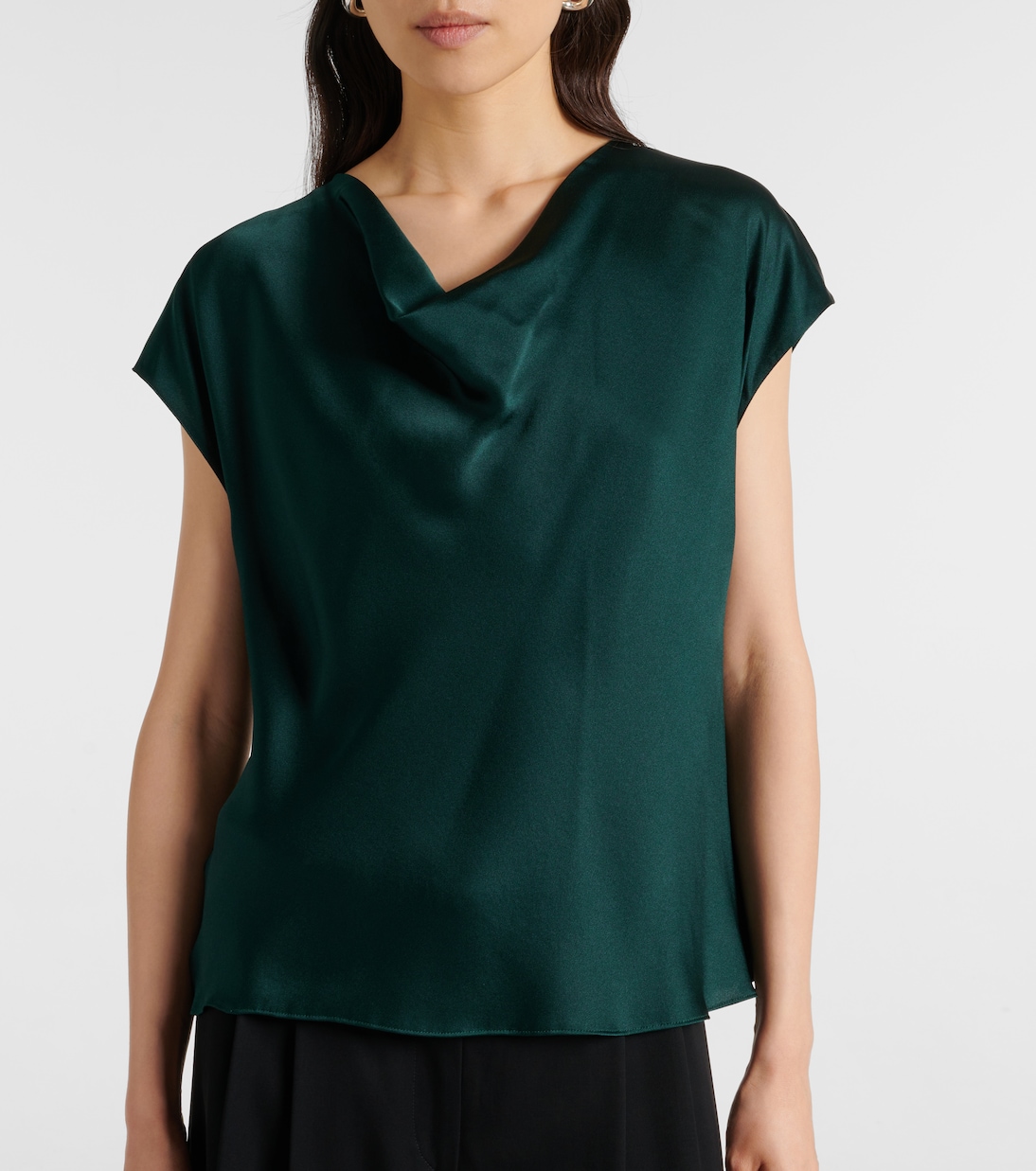 Bluse aus Seidensatin | Vince