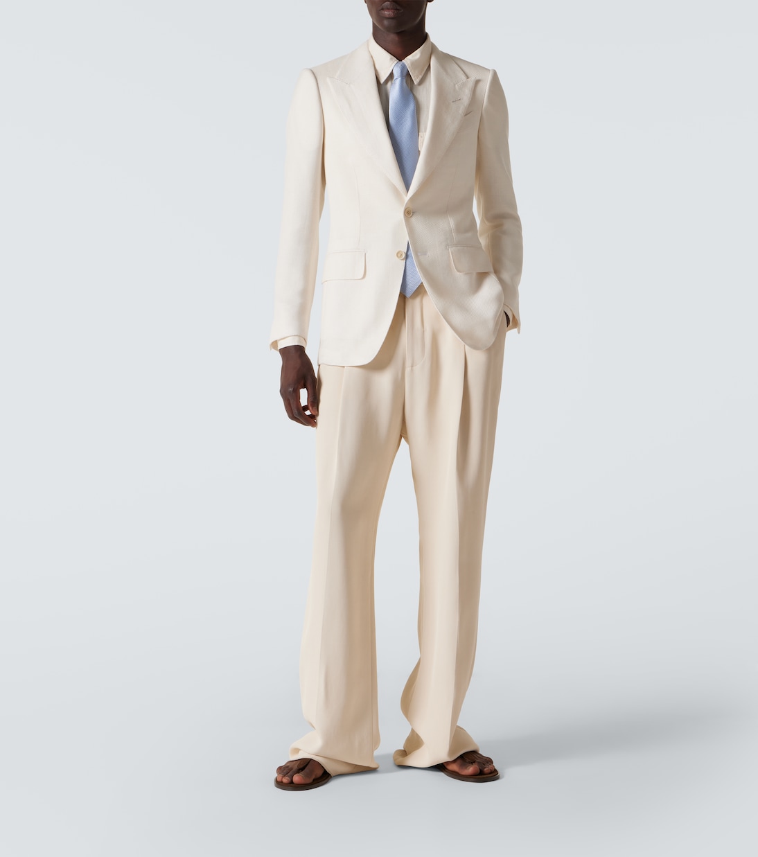 Blazer Shelton en laine, mohair, soie et lin | Tom Ford