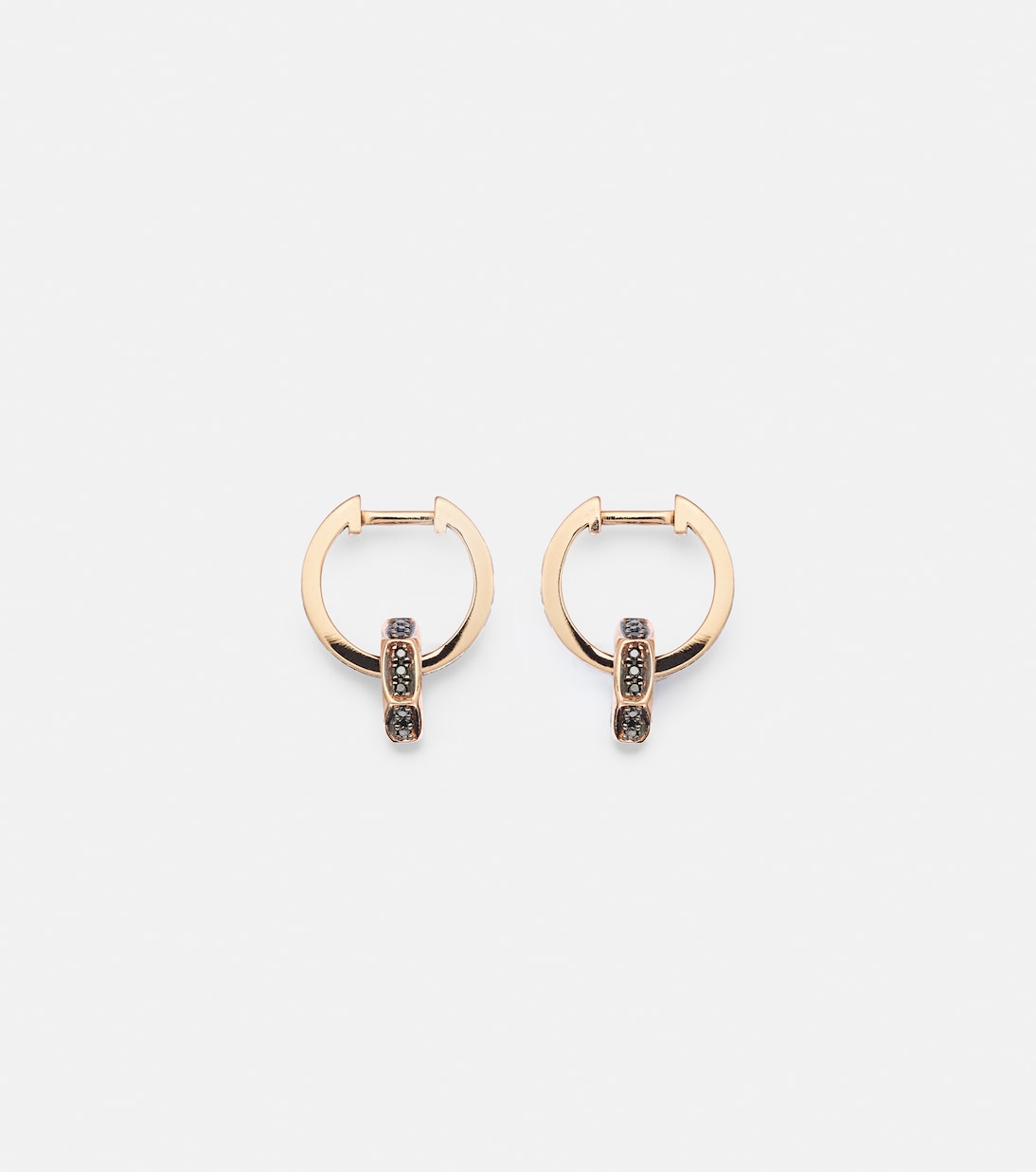 Boucles d'oreilles Nut en or 18 ct et diamants noirs | Ileana Makri