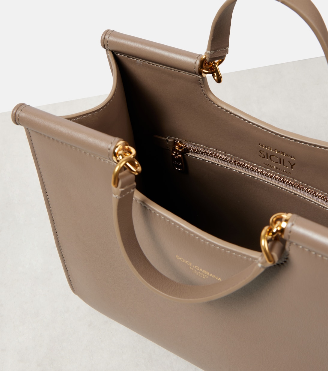 Borsa Sicily Medium in pelle | Dolce&Gabbana