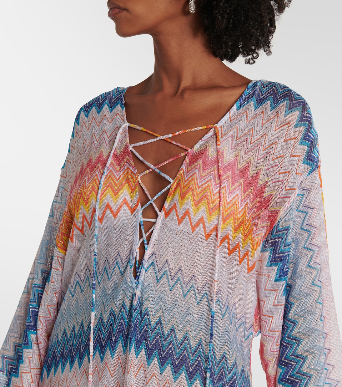 Caftán largo en zigzag | Missoni