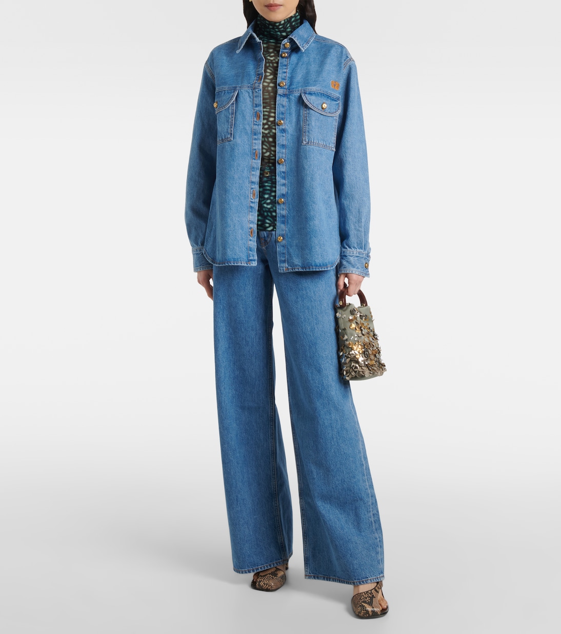 Camisa Nariida Berber en denim | Blazé Milano