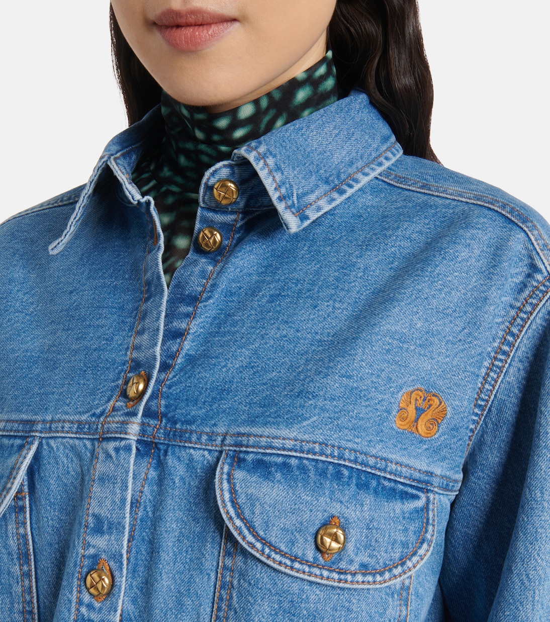 Camisa Nariida Berber en denim | Blazé Milano