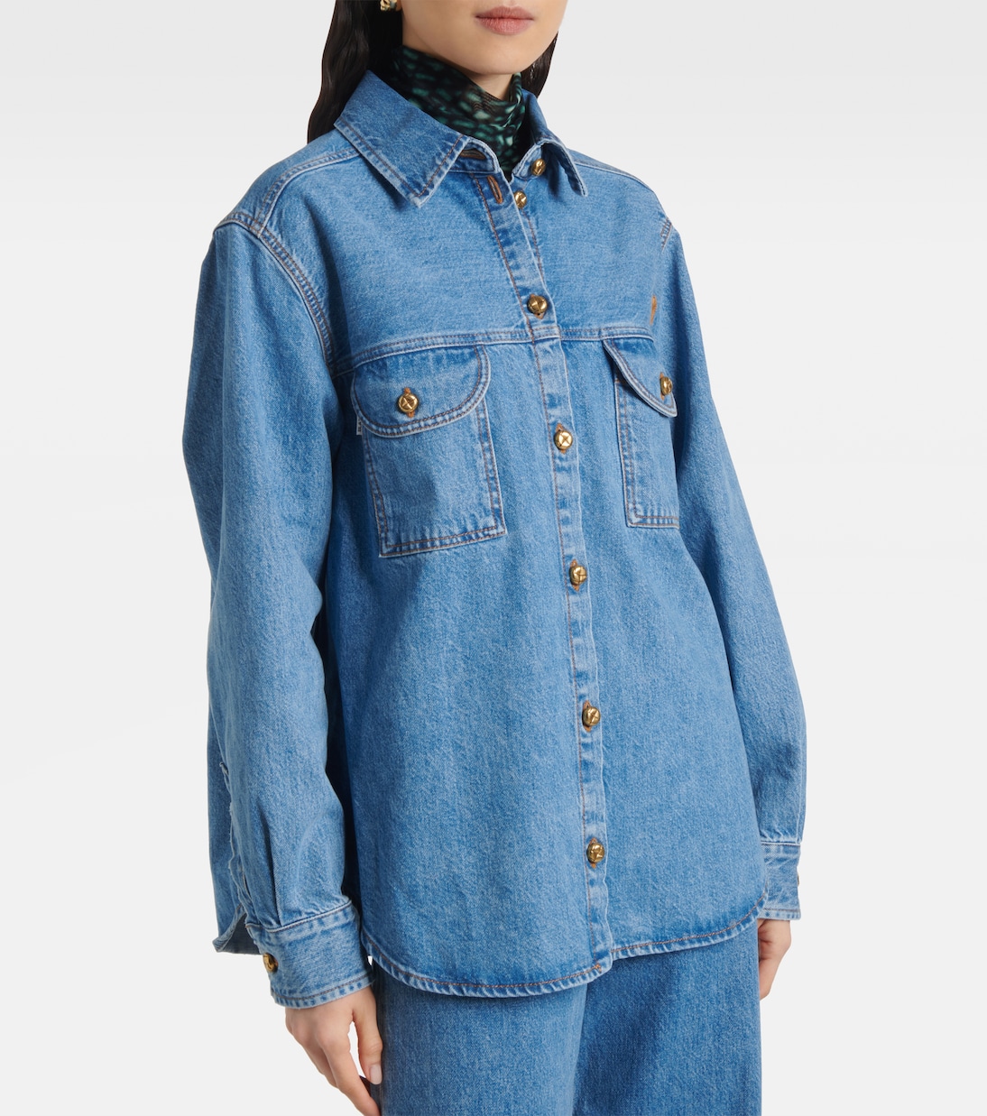 Camisa Nariida Berber en denim | Blazé Milano