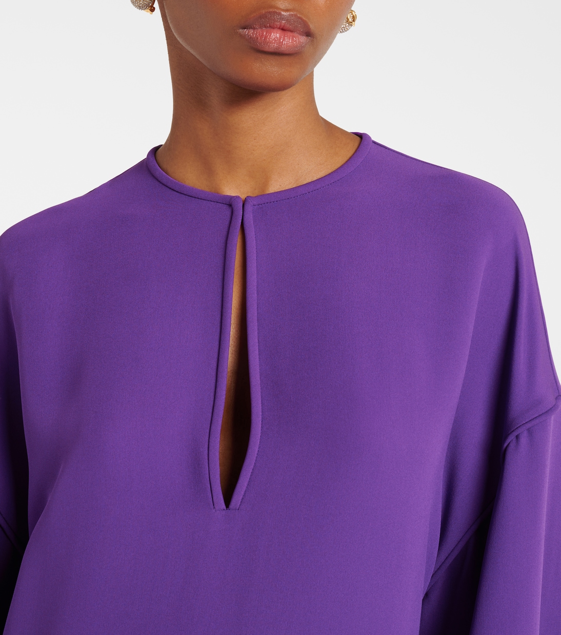 Abito corto in Cady Couture con frange | Valentino