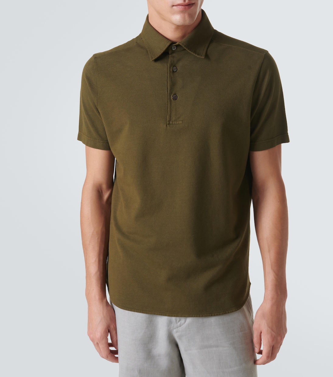 Polo de piqué de algodón | Loro Piana