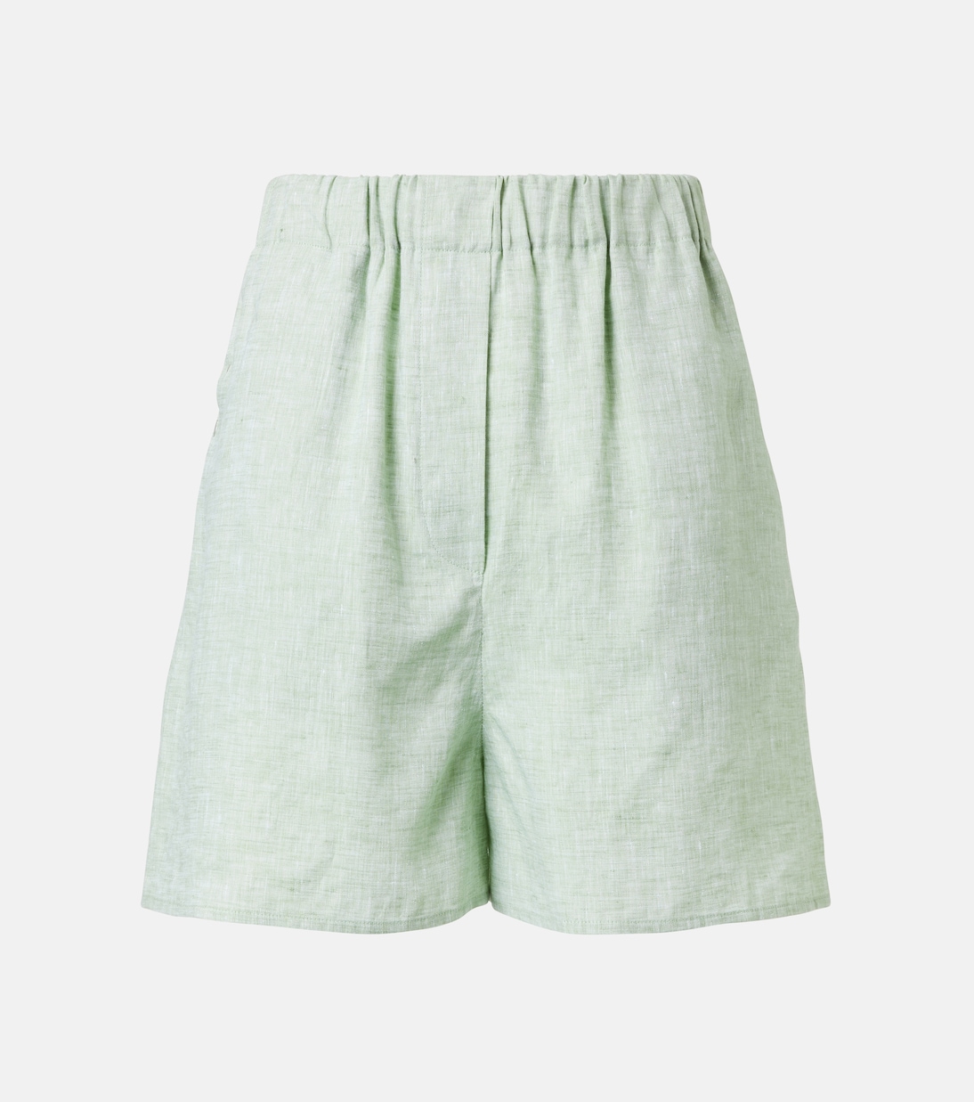 Bermudas Angelo en lino de tiro alto | Loro Piana