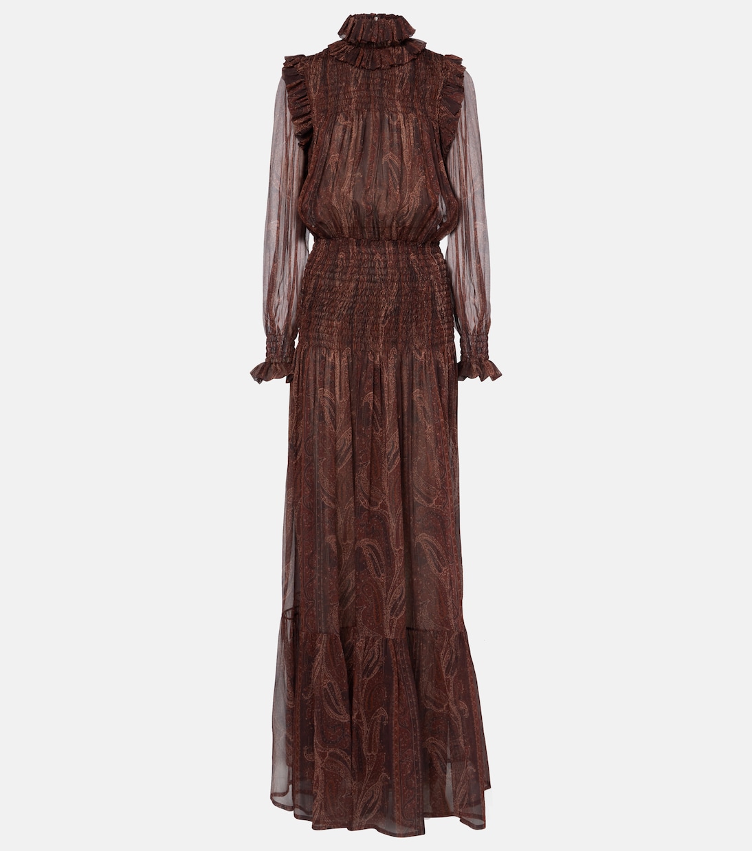 Abito lungo in seta | Saint Laurent