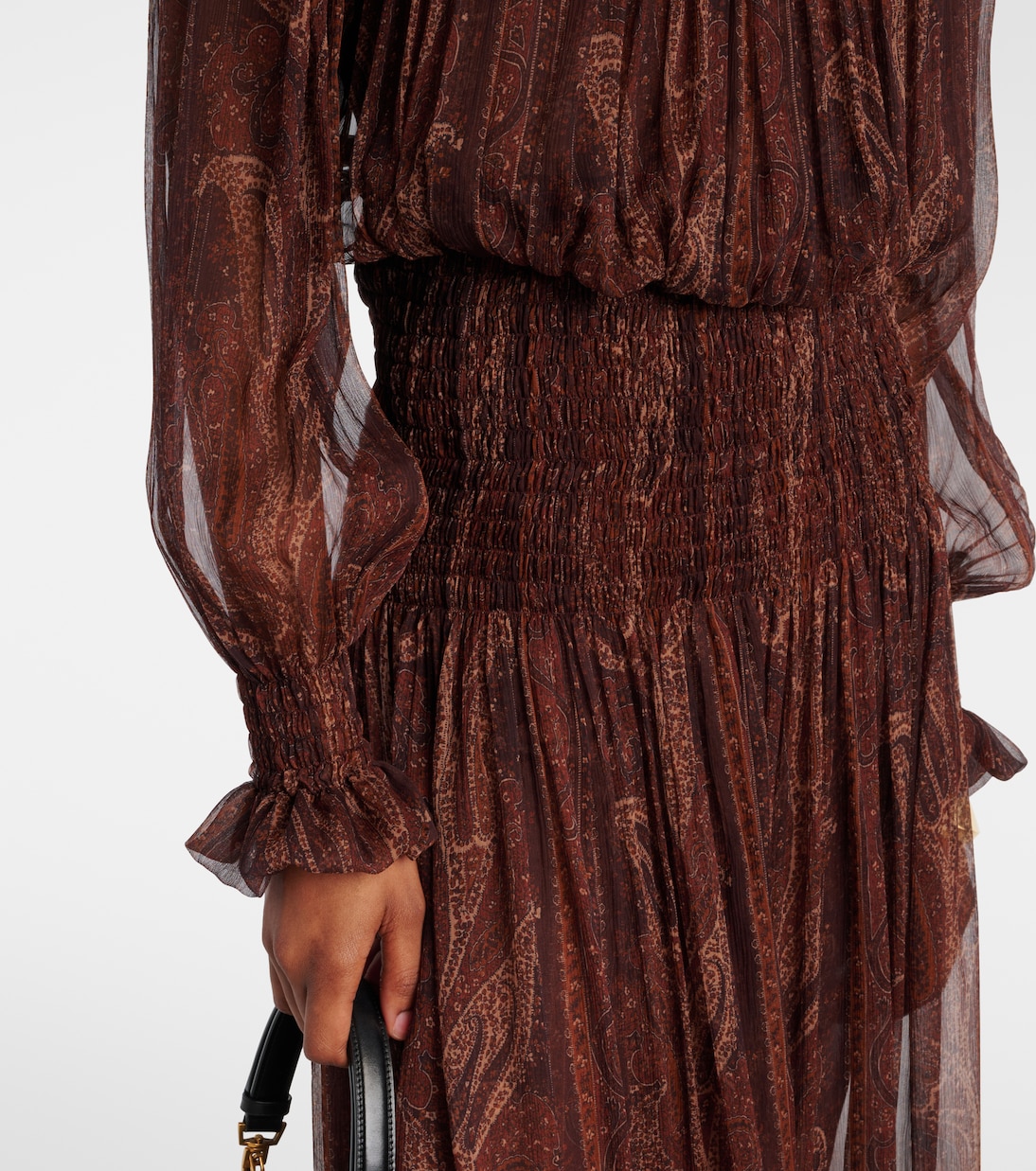 Abito lungo in seta | Saint Laurent