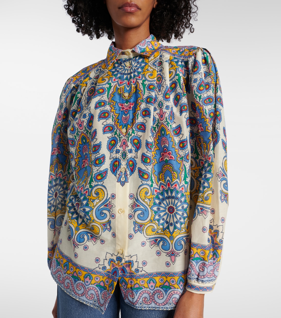 Camisa de algodón y seda con paisley | Etro