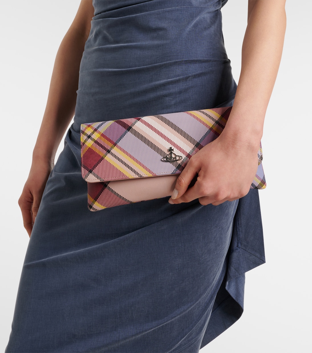 Clutch Tartan aus Leder | Vivienne Westwood